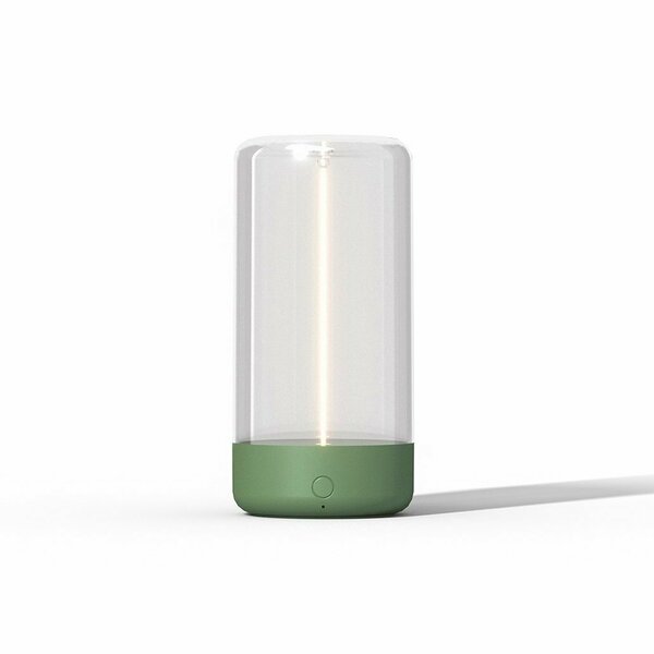 Auge Light Auge Light Mini 5.70 in. Green Modern Rechargeable and Dimmable Flexible filament LED Table Lamp AGDSLGR2202